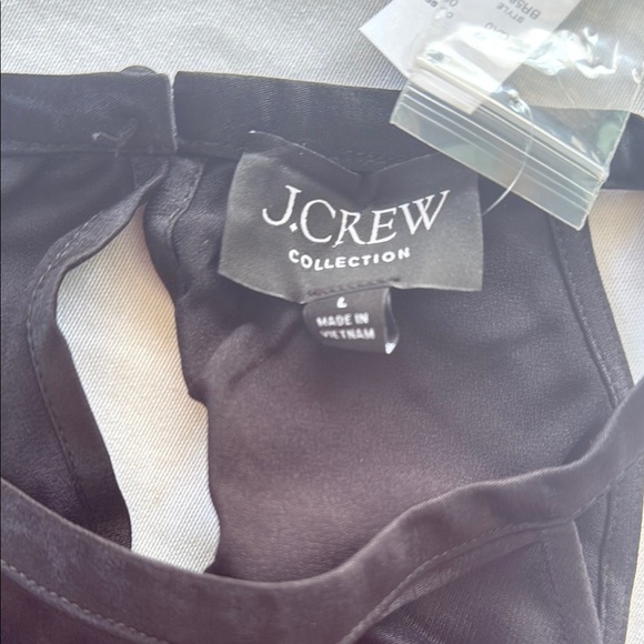J Crew Collection Amber top in luster crepe Black - Picture 4 of 6